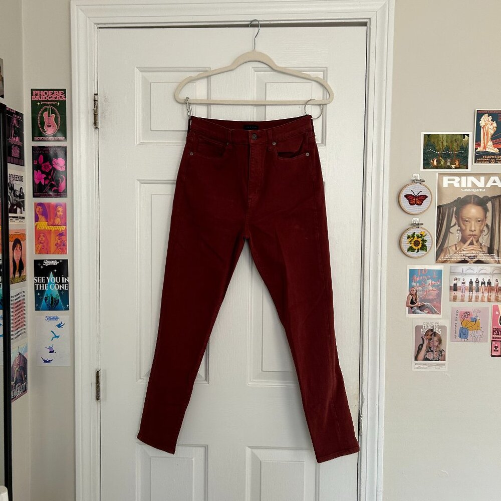 Maroon Skinny Jeans